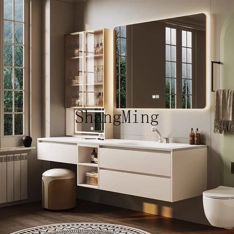 SM new bathroom cabinet combination dresser integrated basin cabinet toilet washbasin cabinet