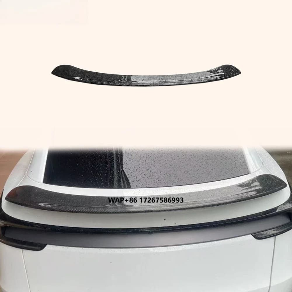 For  Model Y2025+ Dry Carbon KZA Rear Trunk Ductail Spoiler Lip