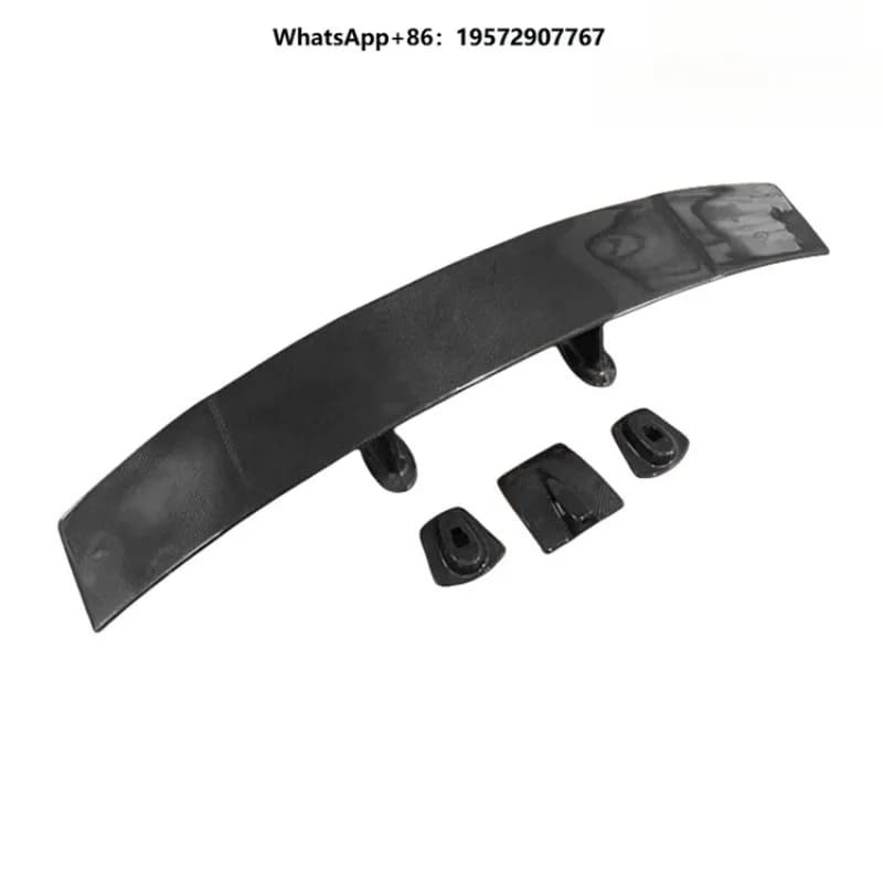 for  Real Carbon Fiber GT Style Rear Spoiler Wing Fixed Wing Pressure Wing