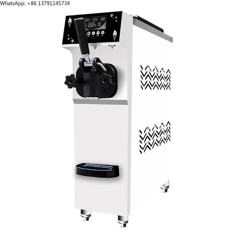 12L/H  ice cream machine 900W thailand ice cream machine soft with brand compressor