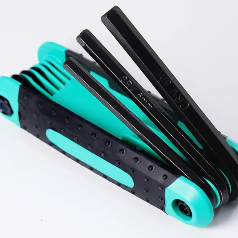 Hex Wrench Key Set Mulit-Purpose Hexagon Wrench Professional plastic allen key folding hex wrench set hand tool kit set knife