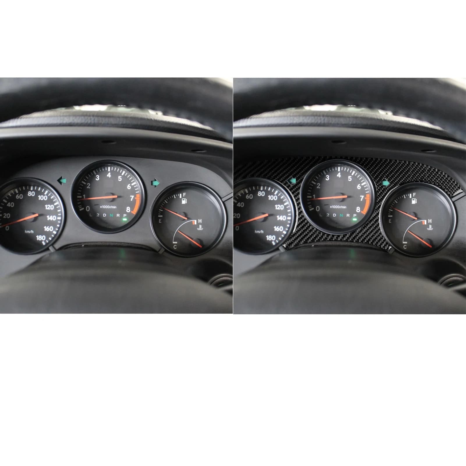Soft Carbon Fiber For Toyota Supra A80 Turbo 1993-1999 Car Dashboard panel Trim Car Sticker Interior Accessories