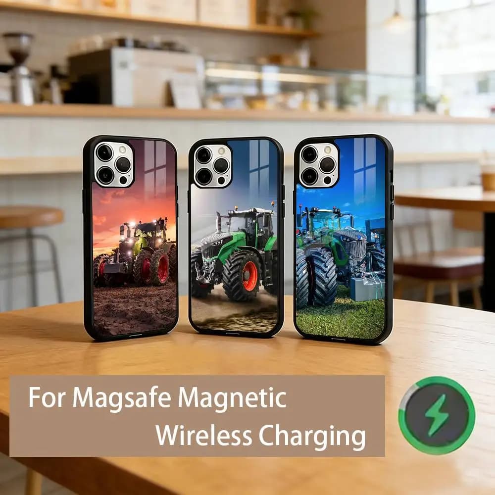 Tractor  F-Fendt Phone Case For iPhone17,16,15,14,13,12,11 Plus,Pro Magnetic with Magsafe Wireless Charging