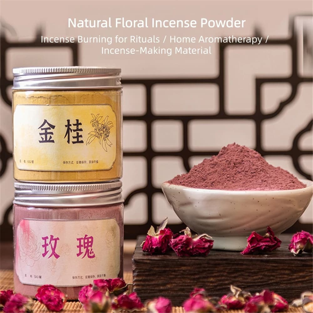 Natural Floral Incense Powder,Incense Making/Incense Blending/Sachets/Aromatherapy/Incense Seals,Multi-Fragrances,Incense Powder