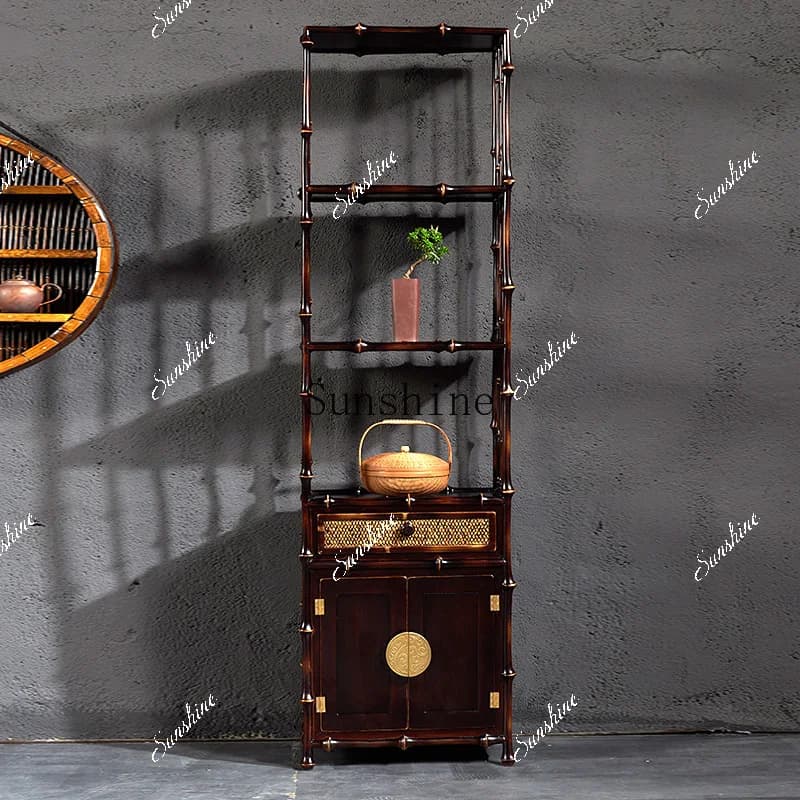 Chinese-style Bogu frame Duobao Pavilion display cabinet Floor-to-ceiling tea storage  FT