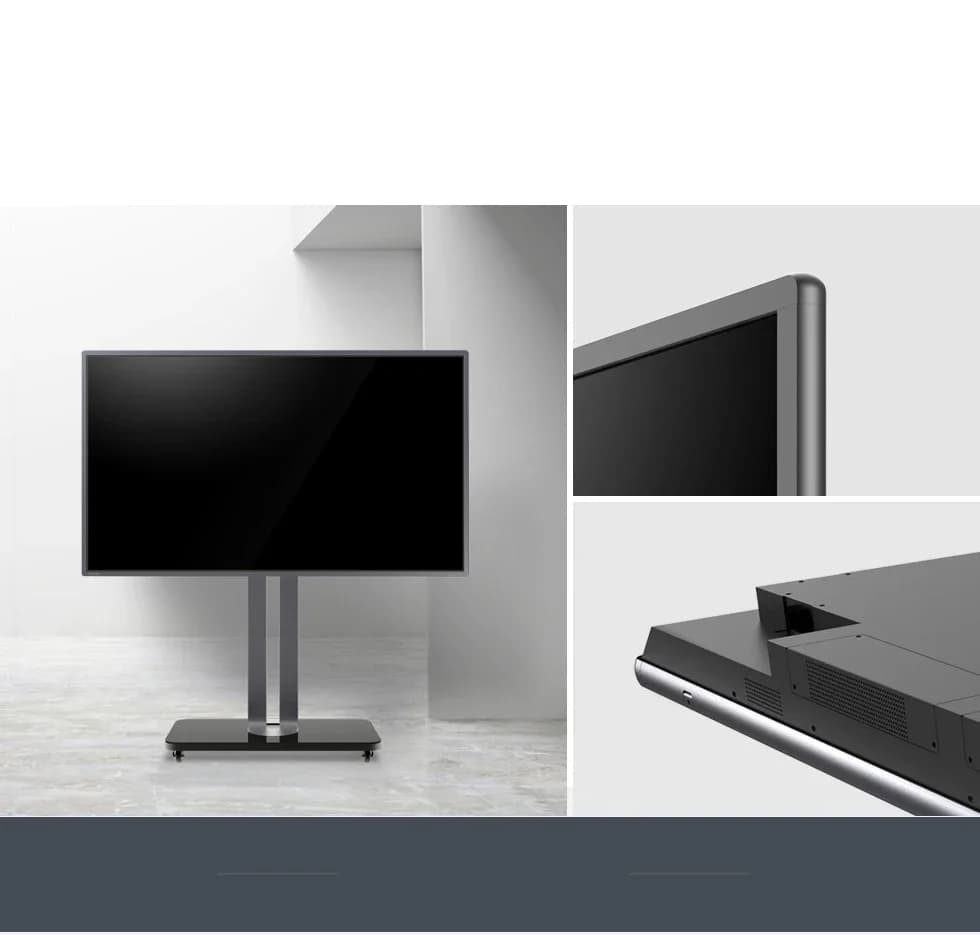 75 INCH LCD Interactive Smart Board Movable Mobile TV Cart with Multimedia Touch Screen Whiteboard Flat Panel Interactive Boards