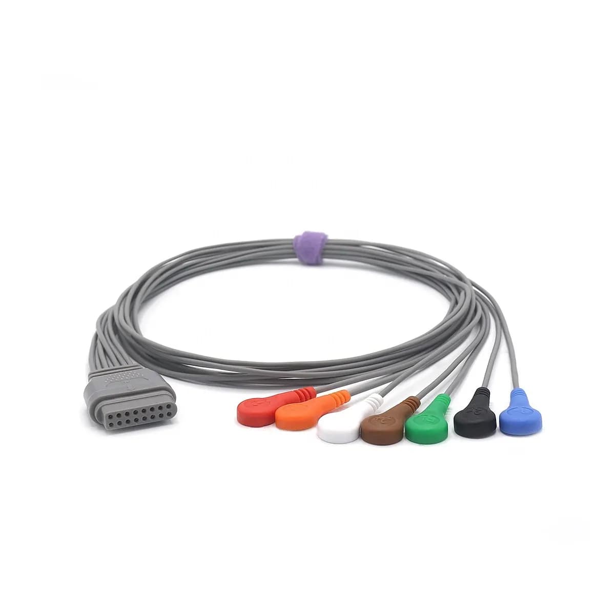 Edans Holter  7-lead Snap-on Electrocardiogram Recorder Cable Lead Line