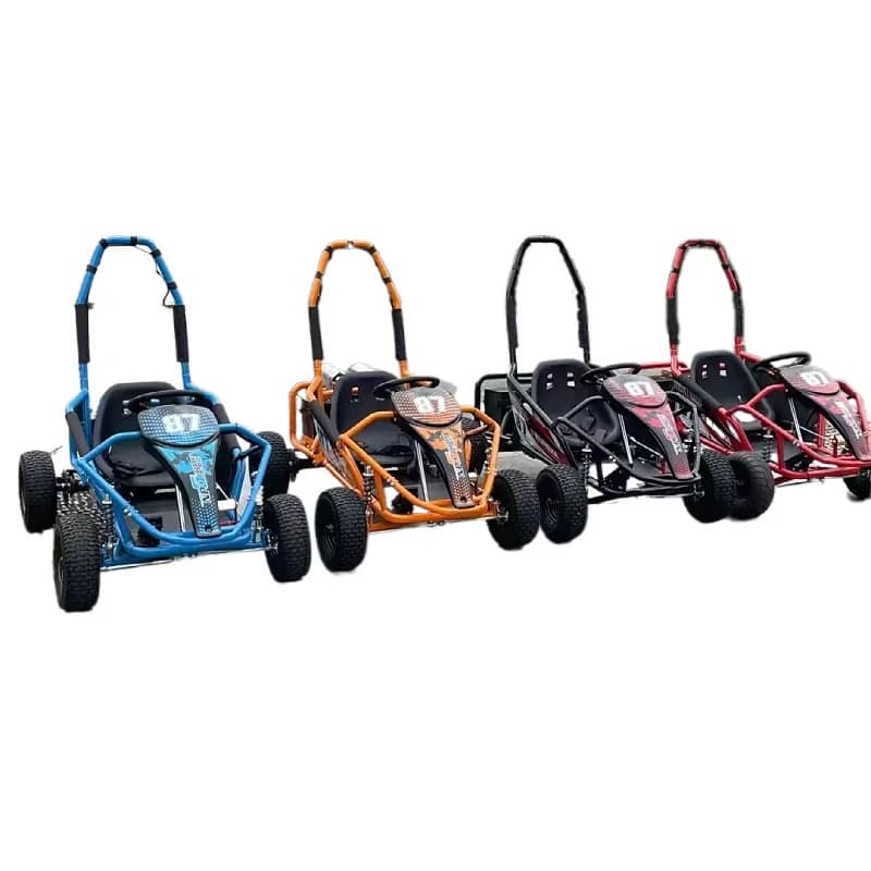 Playground rental fun, powered go-karts, four-wheeled 125cc all-terrain vehicles, drift cars