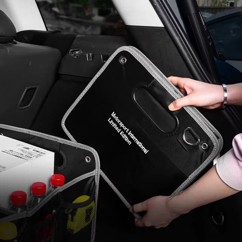 Multi-Pocket Universal Adjustable Folding Storage High Capacity Car Organiser Trunk Organizer Box Boot Case Stowing & Tidying