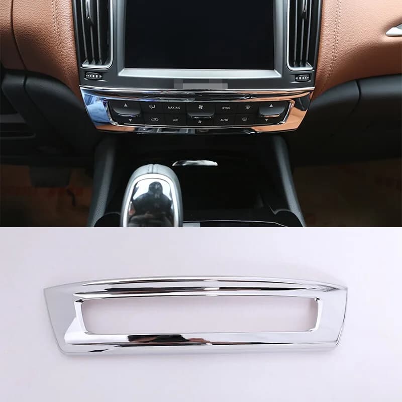 For Maserati Levante 2016-2021 ABS Silver Car Control Mode Button Frame Cover Trim Stickers Car Interior Accessories