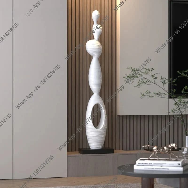 Vb Art Sculpture Entrance Entrance Slender Vertical High Ornament Living Room Niche TV Cabinet High-end Floor Soft Decoration