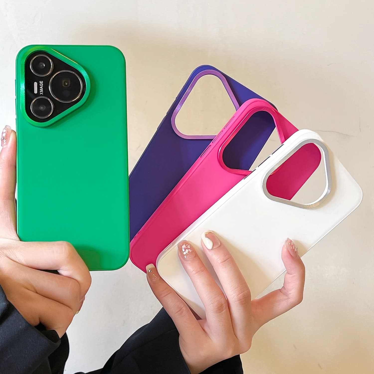 Shockproof Leather Matte Hard Case For Huawei Pura 70 Pro Pura 70 Ultra, Anti-Scratch Metal Camera Phone Cover Funda