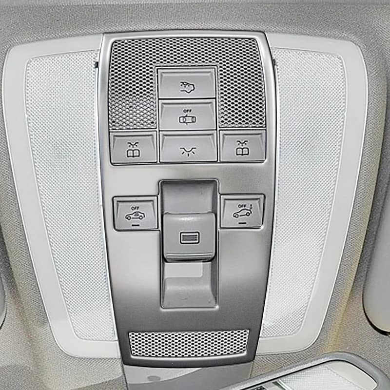 Suitable for stainless steel Mercedes-Benz C-Class E-Class GLK/CLS C200 E260 interior reading light modification panel sticker