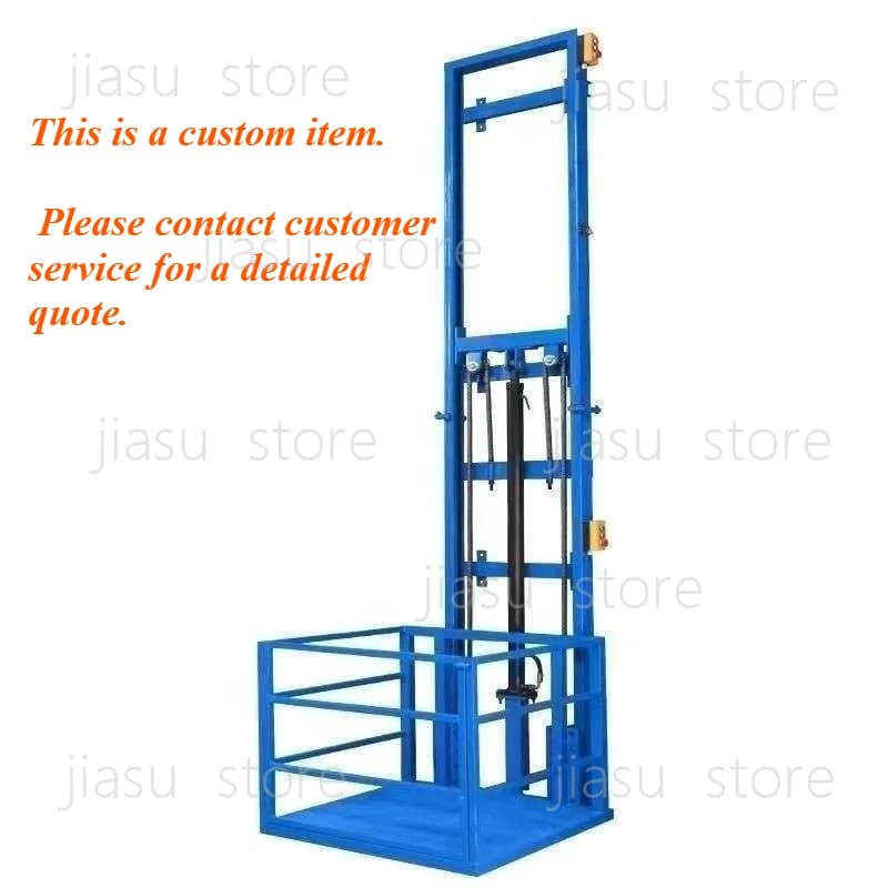 Electric Chain Hoist 500kg 1Ton Load Vertical Cargo Lift Hydraulic Small Home Warehouse Lift 2-10m Lifting Height