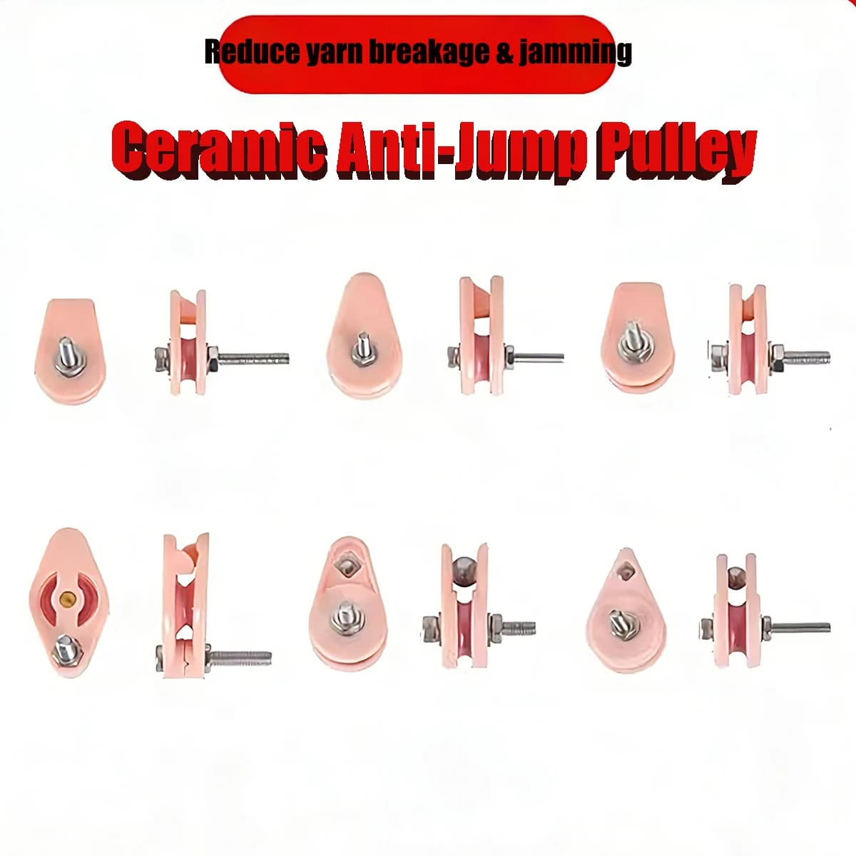 Ceramic Anti-Jump Wire Guide Wheel Textile Machine Yarn Guide Anti-Jumper
