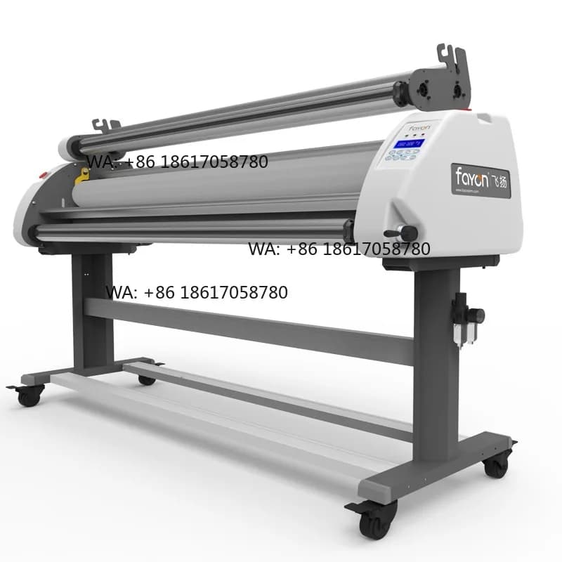 Fayon 1600Da 1600Mm 63 Inches Advertising Vinyl Paper Roll Lamination Electric Cold Laminator Laminating Machine