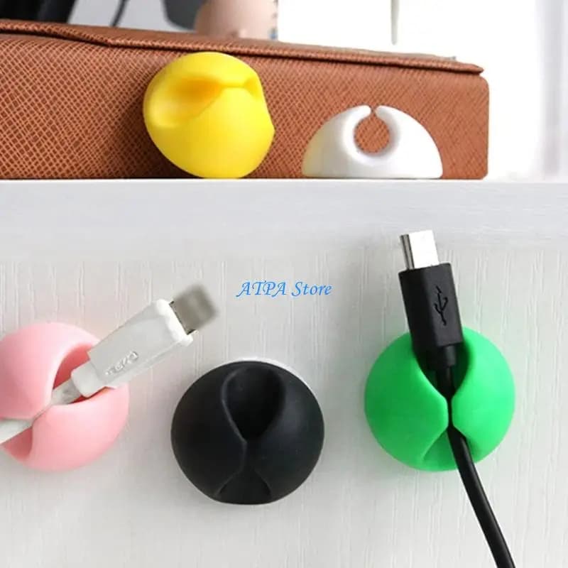 U13C Prevent Tripping with Auto Adhesive Cord Holder Wire Manager Management Tool for Organizing Wires in Various Locations