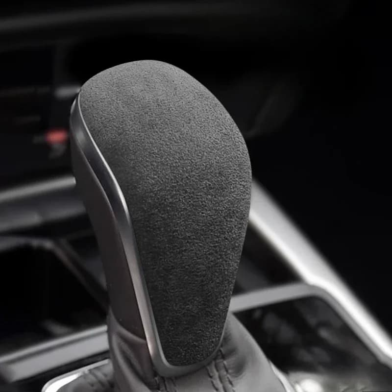 For Audi A6 A6L A7 Allroad C7 2014 2015 2016 2017 2018 Super Suede Overlay Gear Knob Case Protective Cover Decorative Shell