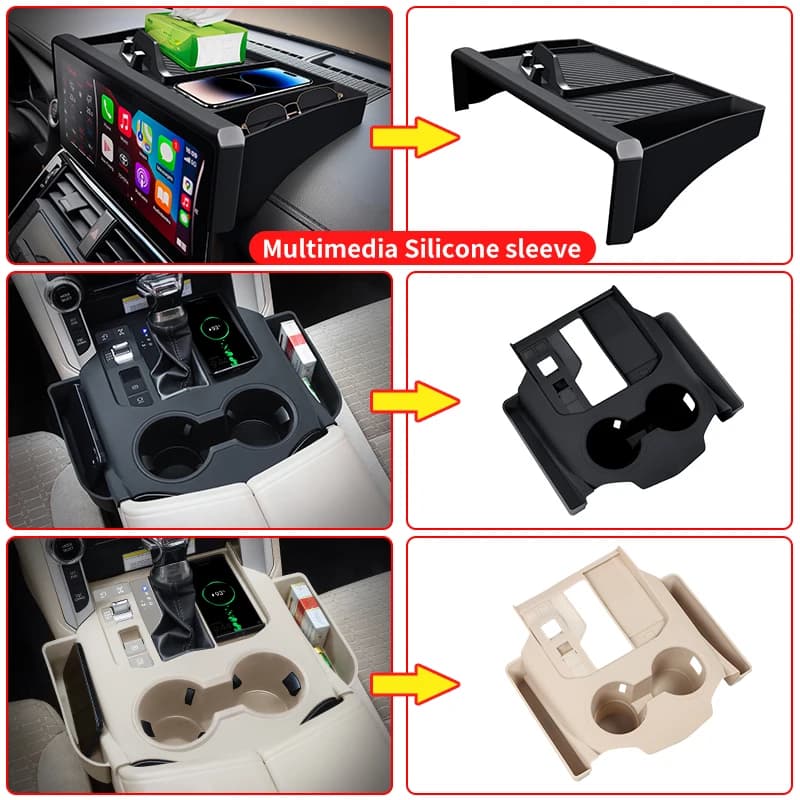 For 2021-2027 Toyota Land Cruiser 300 center console Storage Protection sleeve gear cover LC300 Interior upgrade Accessories