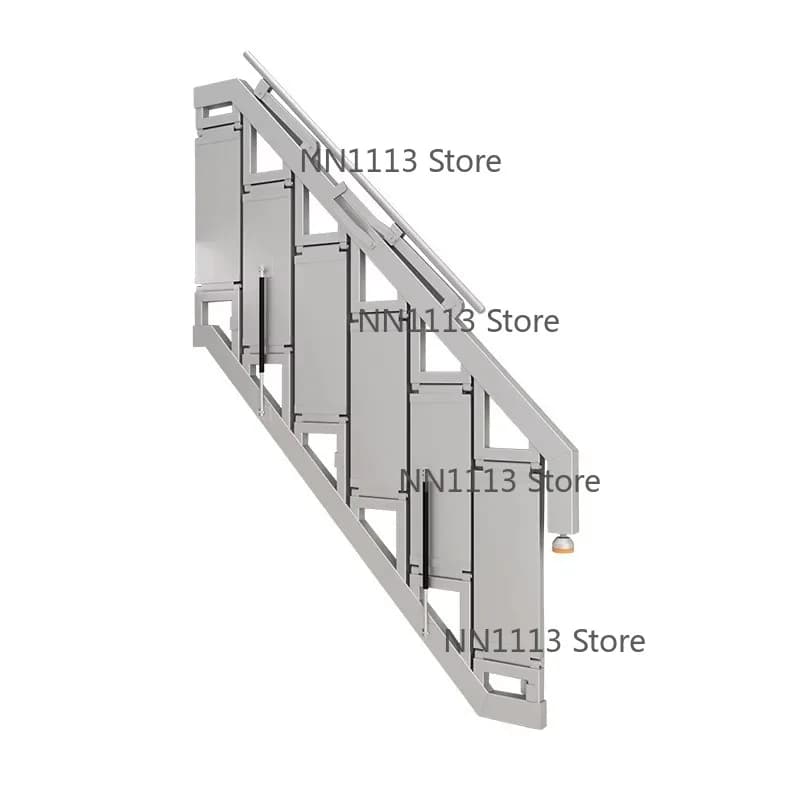 All Aluminum Alloy Wall Mounted Ladder  Customized Foldable Ladder for Home Attic Use