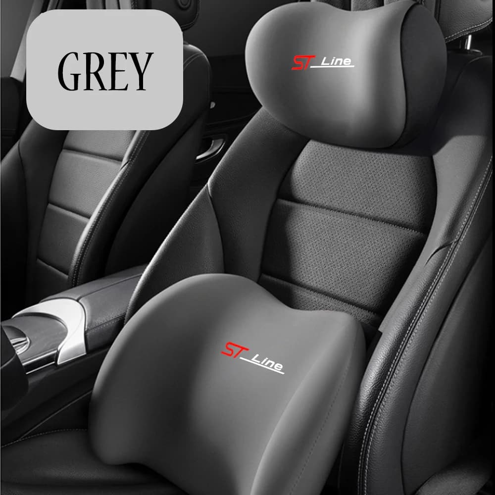 Memory Foam Car Headrest Neck Support Seat Soft Neck Pillow for Ford ST LINE STLINE Focus x 2 3 Kuga FIESTA Mk3 Mk4