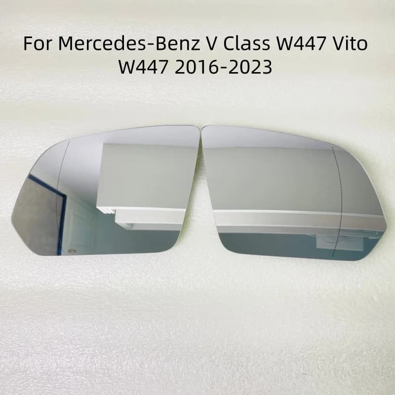 Heated Rearview Side Mirror Glass Lens, Durable Wing Mirror Replacement For Mercedes-Benz V Class W447 Vito W447 2016-2023