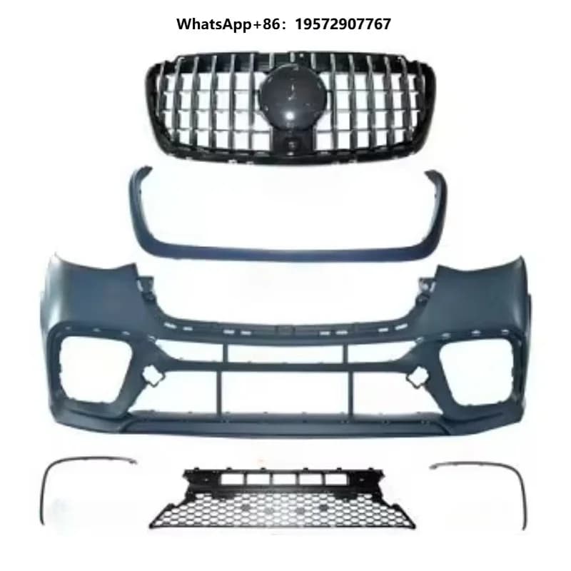 Front Bumper Rear Bumper with Grille Side Skirt for  Sprinter Body Kit W906 W907 W910 2018-2020 to