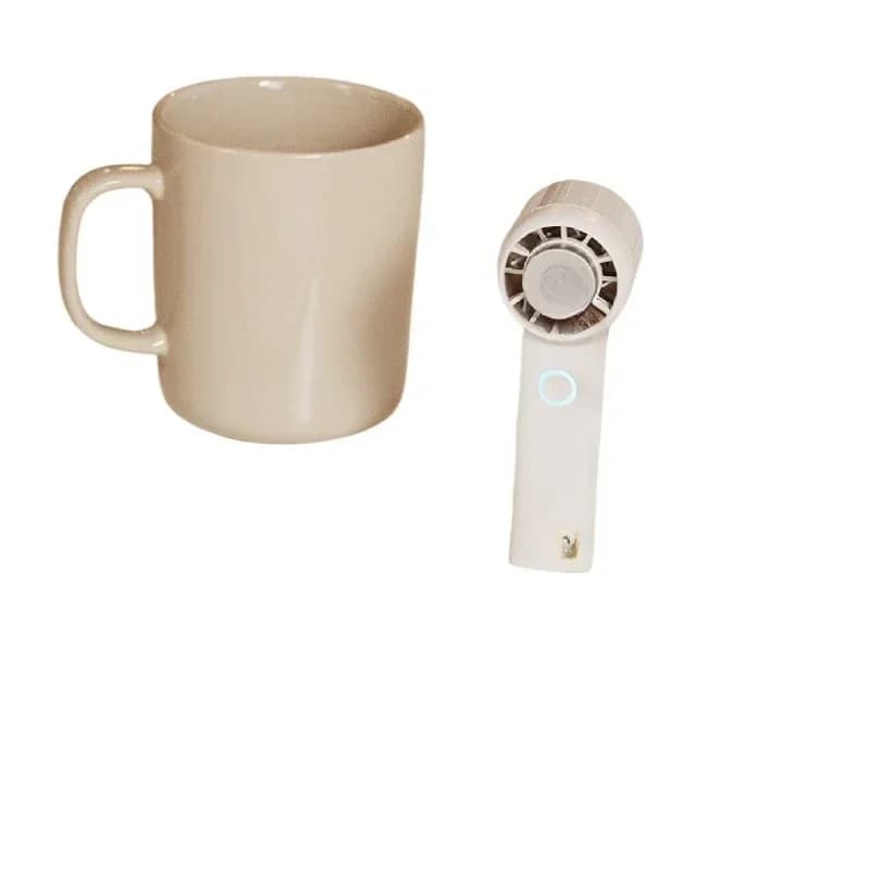 Portable high-quality vertical handheld mini air cooling fan, rechargeable five-speed wind speed light small fan