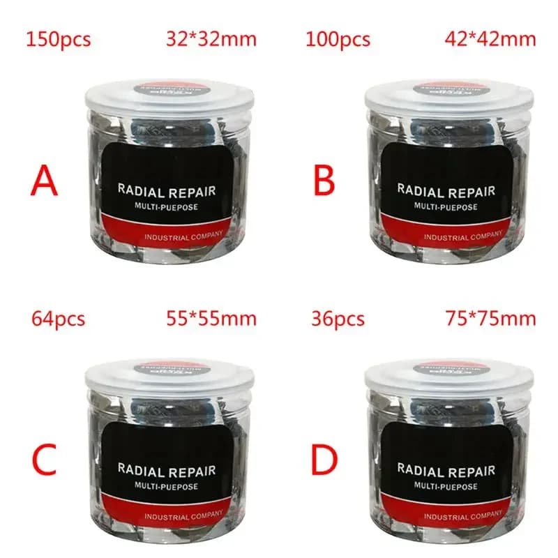 Car Tyre Patches Tire Repair Patch Tube Round Tire Tyre Puncture Repair Cold Patch Tubeless Patches 32mm 42mm 55mm 75mm