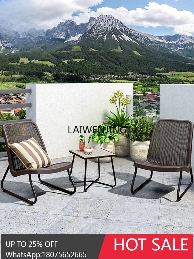 SGF table and chair three-piece simple modern mini bay window small table and chair