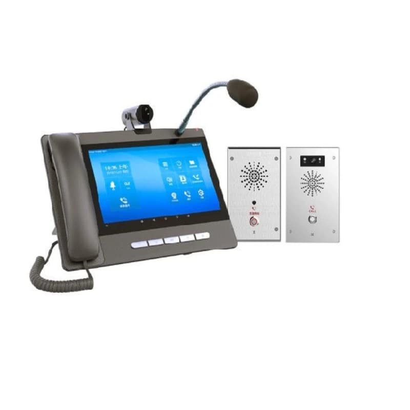 IP network intercom system one-click emergency call SIP network phone box tight alarm access control system