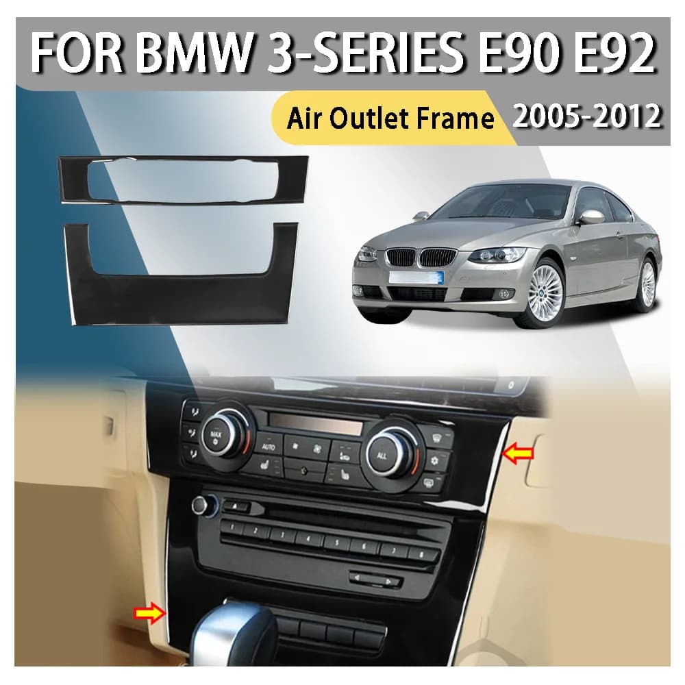 Car Stickers Car Decoration Air Outlet Frame For BMW 3-Series E90 E92 2005 2006 2007 2008 2009 2010 2011 2012 Car Upgrade