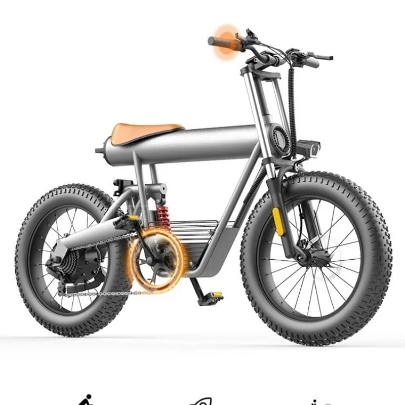 Lithium battery off-road electric bicycle moped 20 inches, mountain beach