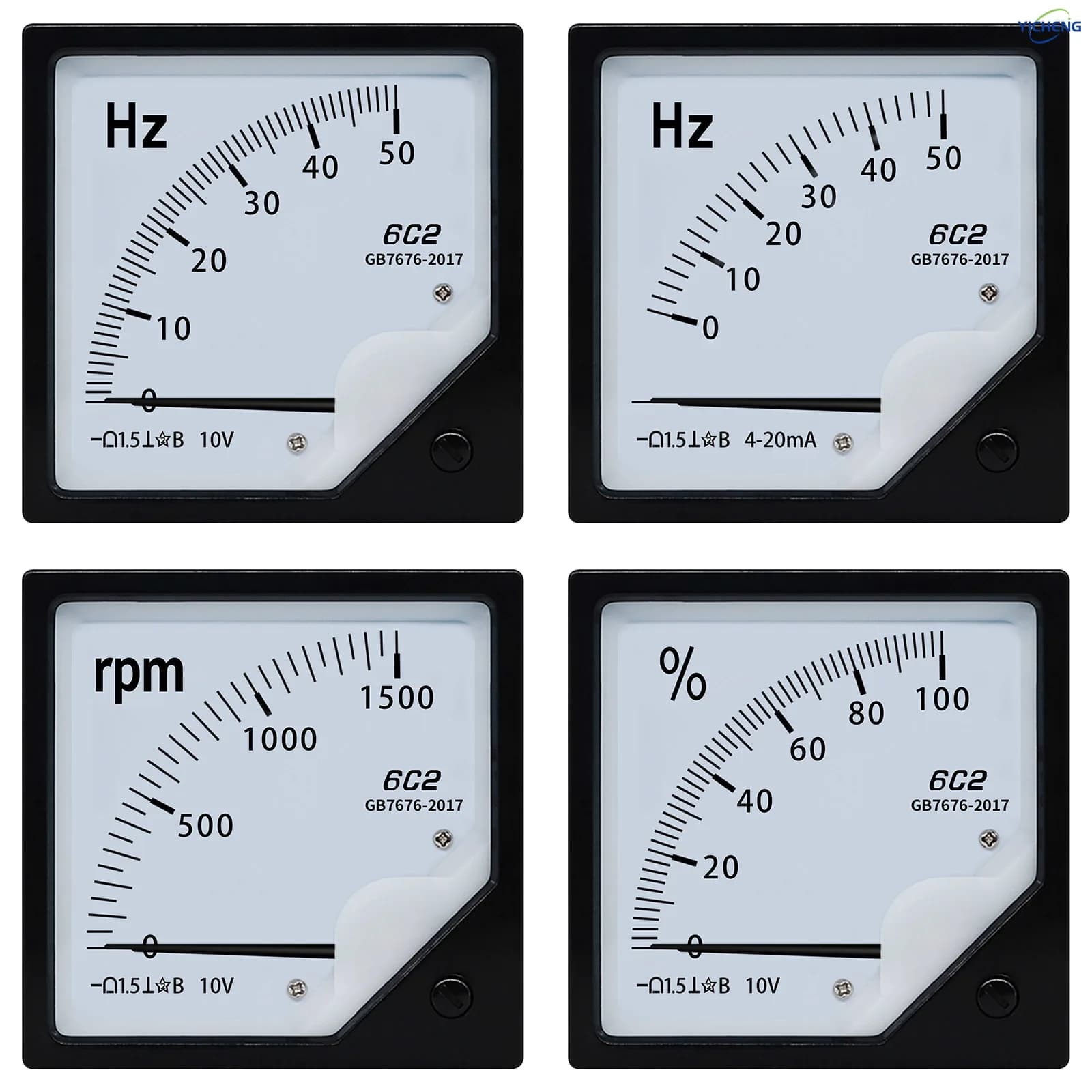 YICHENG DC Inverter motor analog input signal frequency table tachometer opening table percentage table