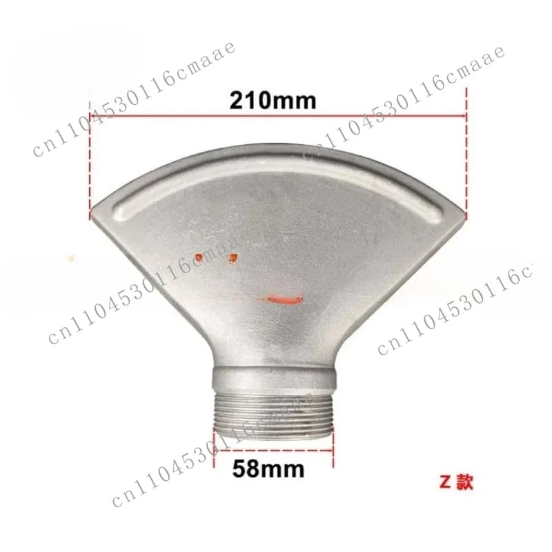 2-Inch Threaded Water Wheel Washer for Water Wheel Duck Bill Flat Nozzle
