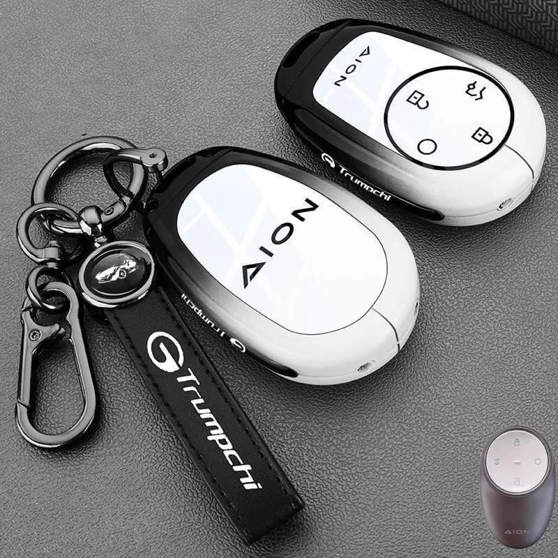 Zinc Alloy Car Key Case for GAC AION RT 2025 Keychain Remote Decoration Cover Shell Ring Holder Fob Accessories