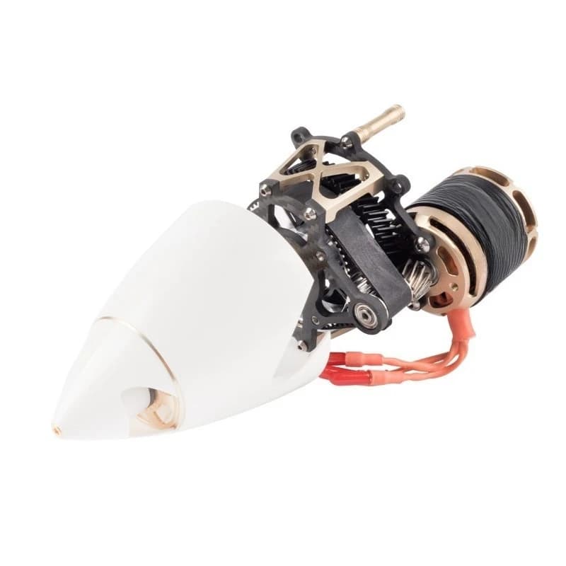 Coaxial twin prop power system 170 class F3A model aircraft power sleeve