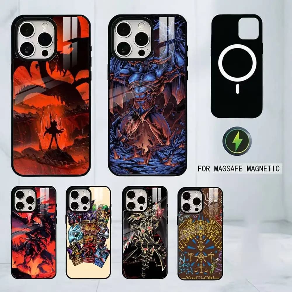 Dragon Black Eyes Red Y-Yu-Gi-Oh Phone Case For iPhone17,16,15,14,13,12,11 Plus,Pro Magnetic with Magsafe Wireless Charging