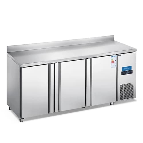 Economical Style Air Cooling 3 Door 2m Table Counter Fridge Freezer Frost-Free Automatic Defrost Eco Mode