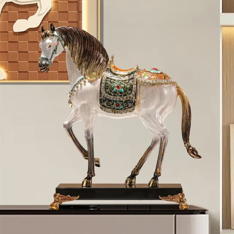LTT Ma Jiacheng Ornament Enamel Color Alloy Crafts Office Entrance Decoration