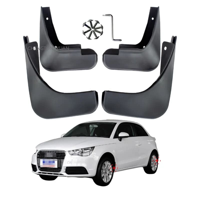 For Audi A1 Mud Flaps Splash Guards Audi A1 Mudguards 4pcs 2010-2015（Not applicable to Audi A1 Sline Sport Edition）
