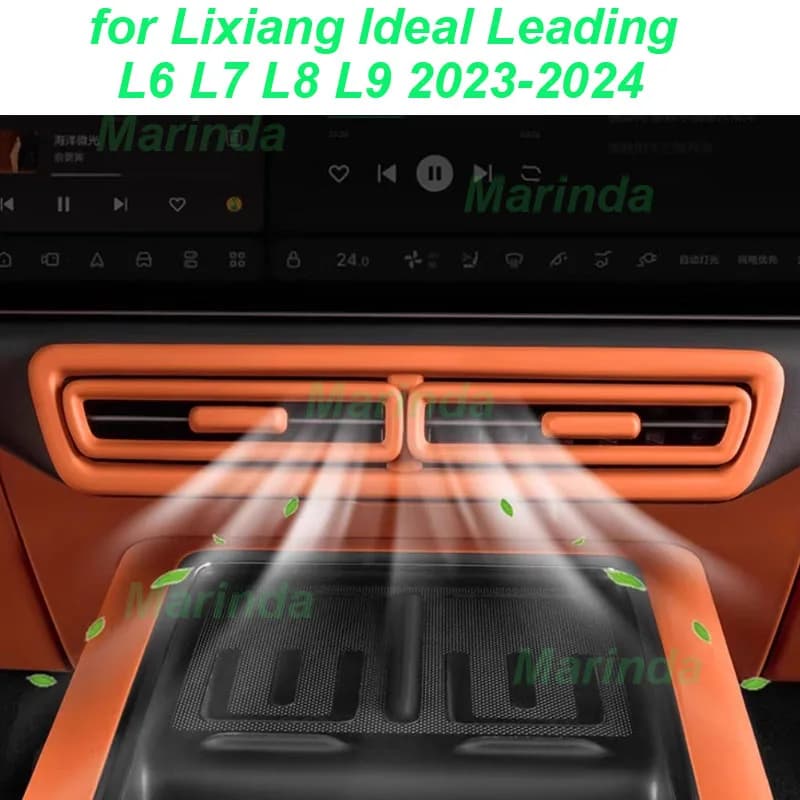 Car Center Console Air Outlet Frame for Lixiang Ideal 6 L7 L8 L9 2023-2024 Air Conditioning Outlet Cover Interior Accessories