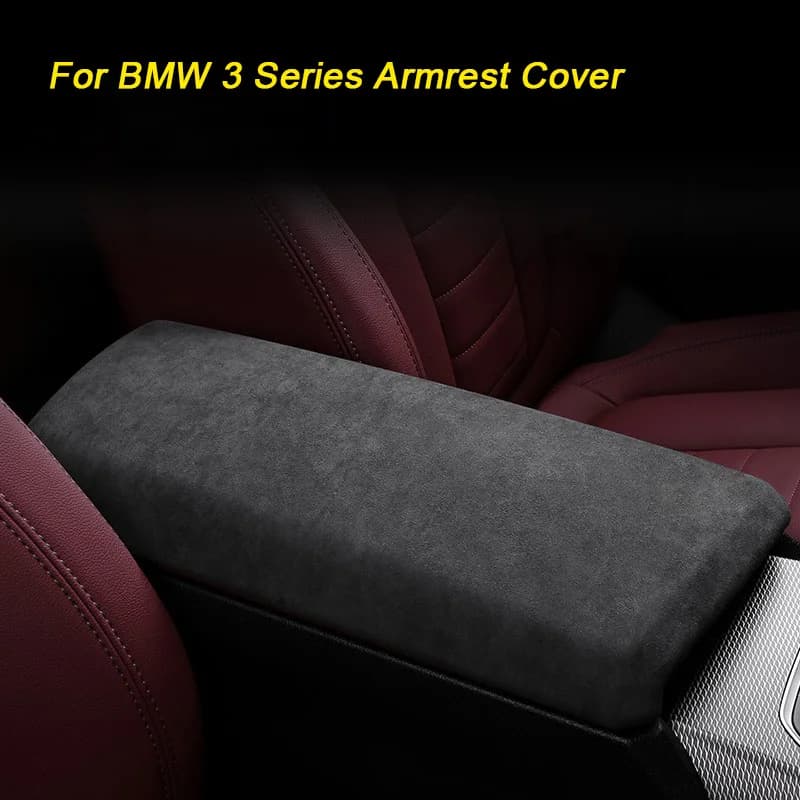 Suede Overlay Interior for BMW G20 G23 G28 G42 i3 i4 Series 2 3 4 2020 2021 2022 2023 2024 Armrest Lid Trim Cover Central Panel