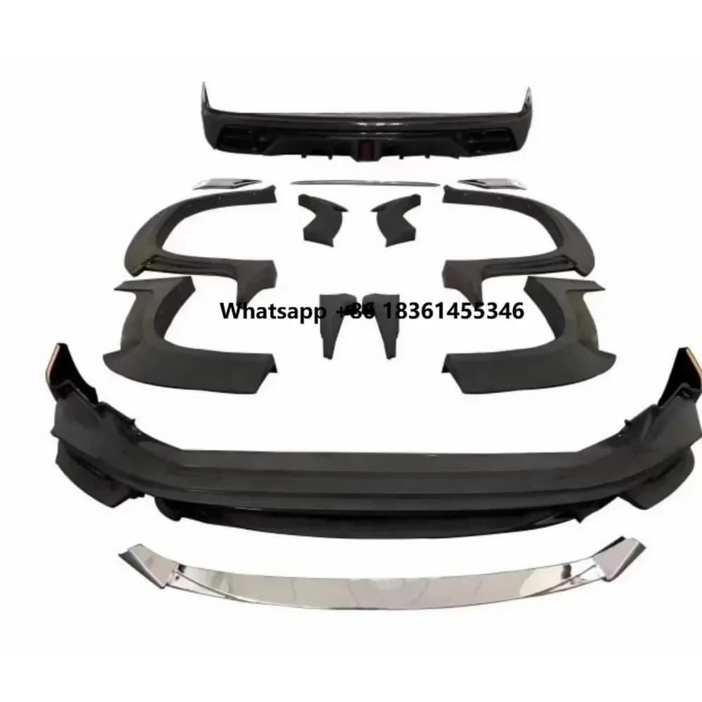 Car Body Kit Front Rear Lip Eyebrow Assembly For  Prado Modified Trim Auto Accessories