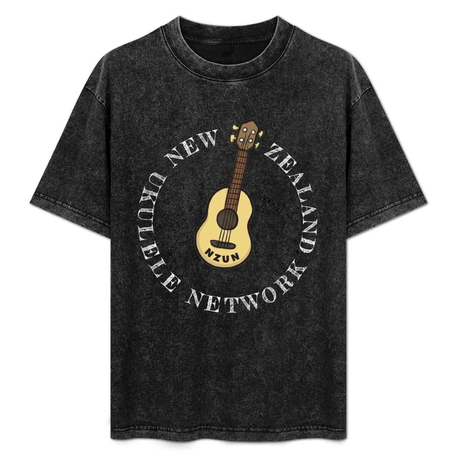 New Zealand Ukulele Network - The Dark Collection T-Shirt Work Utility Short Sleeve Shirt