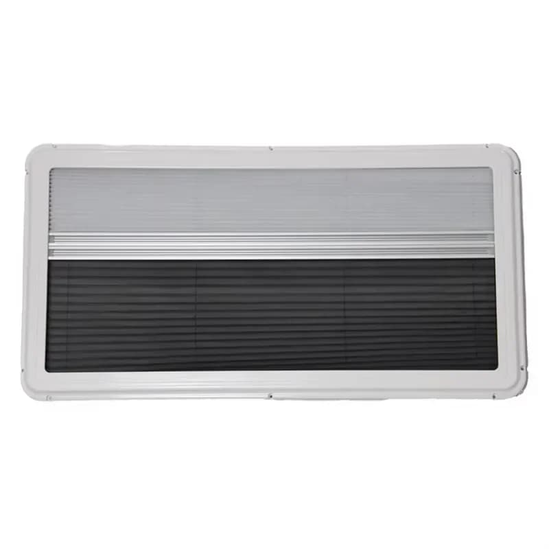 Caravan Motorhome Body Parts Black Plastic Frame Europe Style RV Window with Double Pane Glass Window