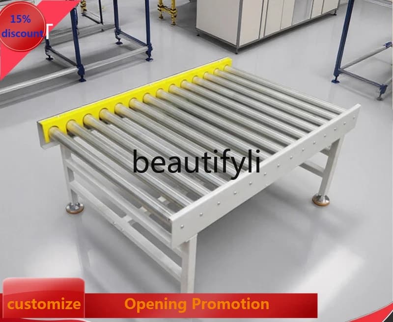 cn8617 ss Non-Powered Roller Conveyor Galvanized Assembly Line Power Stainless Steel   Conveyor Belt Roller Floor  Line