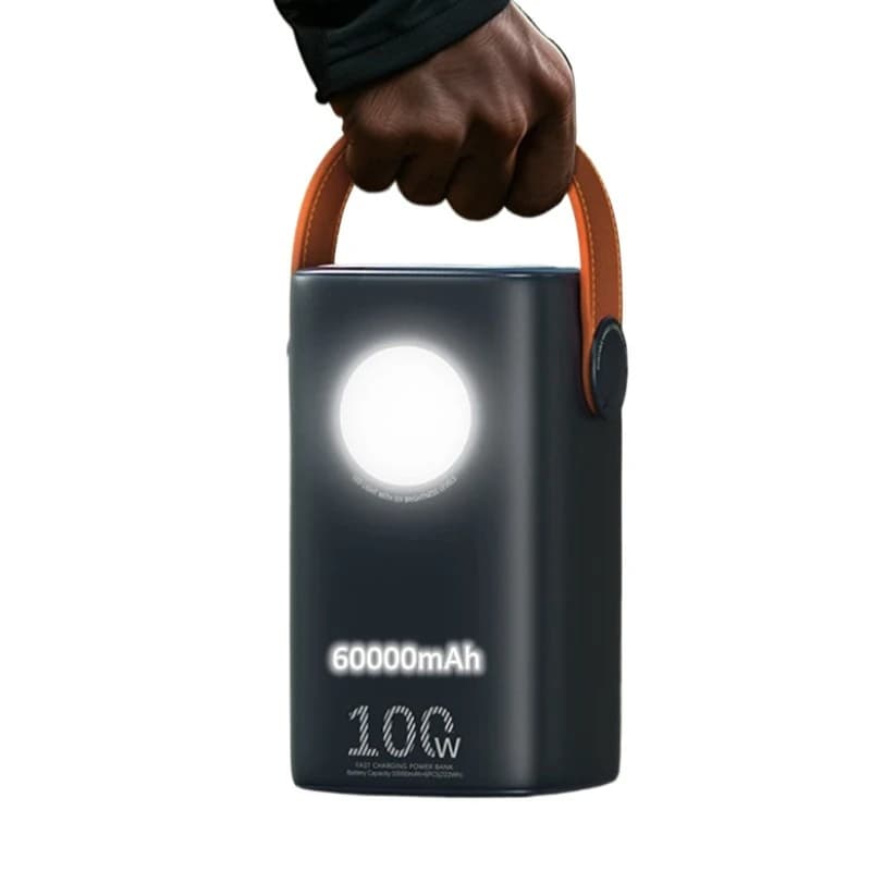 100W Laptop Power Pack 60000 mAh Capacity Portable Fast Charging Power Pack Laptop with Dual Light Emitting Diode