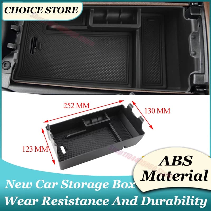 Car Armrest Storage Box Center Console Organizer Tray Pallet Holder For Mercedes Benz E Class W213 2016 - 2019 Car Accessories