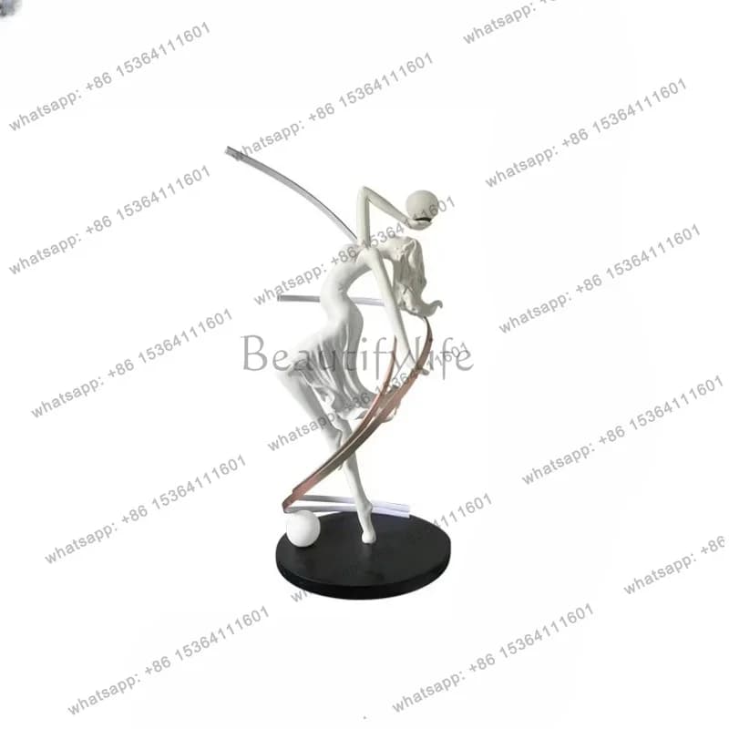 YJ New Abstract Sculpture Sales Office Hotel Lobby Decorative Dance Muse Art Personality Ornament
